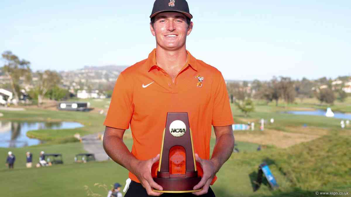 Oklahoma State's Stout wins NCAA golf title