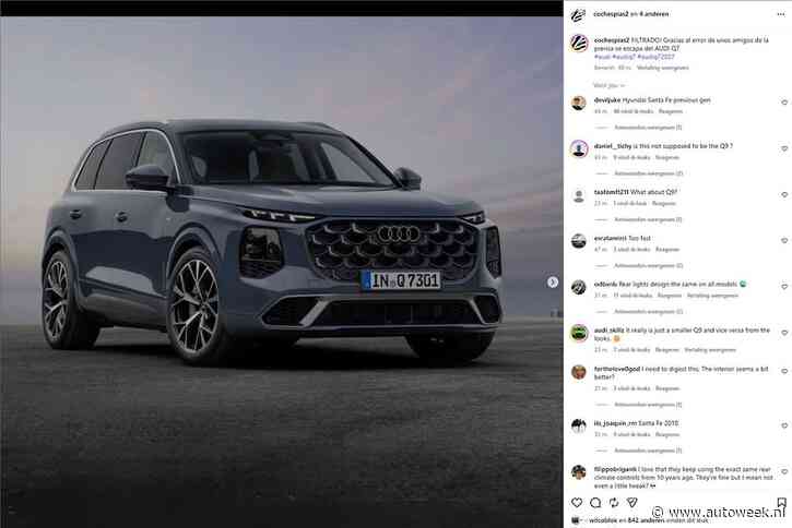 Oeps: Audi Q7 laat toch al meer zien dan één portier