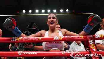 Serrano stops Hanson, equals women's KO record