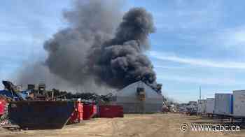 Crews battle large fire at Brampton scrap metal yard, no one injured, officials say