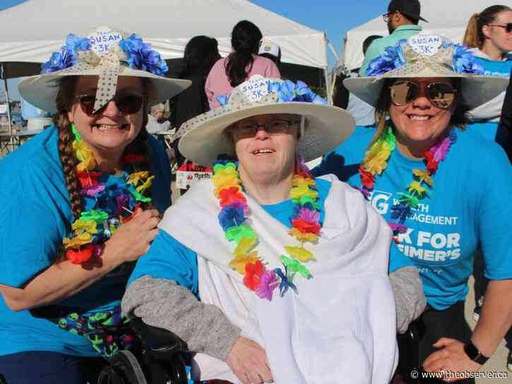 Sarnia walk for Alzheimer Society draws a crowd Sunday to Centennial Park