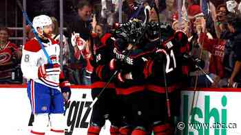 Canadiens eliminated from playoffs after blowout loss to Hurricanes