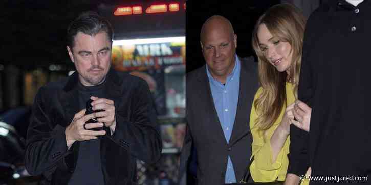Leonardo DiCaprio, Jennifer Lawrence, Robert De Niro & Martin Scorsese Photographed at Dinner