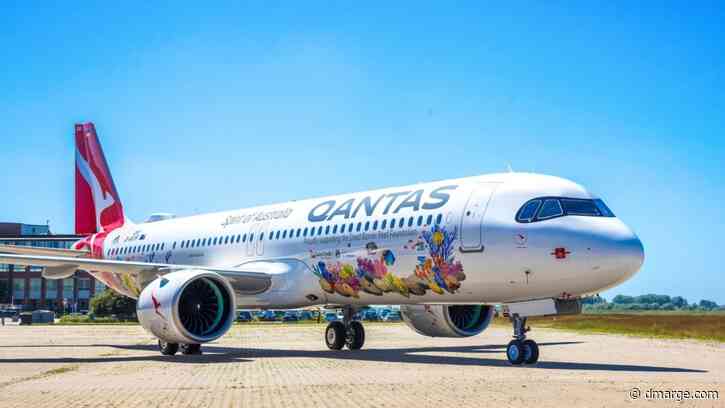 Qantas Just Turned Its Newest Jet Into A Flying Great Barrier Reef Postcard