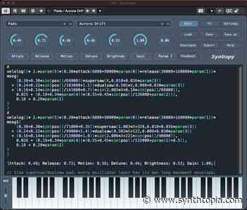 Syntropy Soft Synth Offers Mathematical Modeling, MPE Support, Microtuning