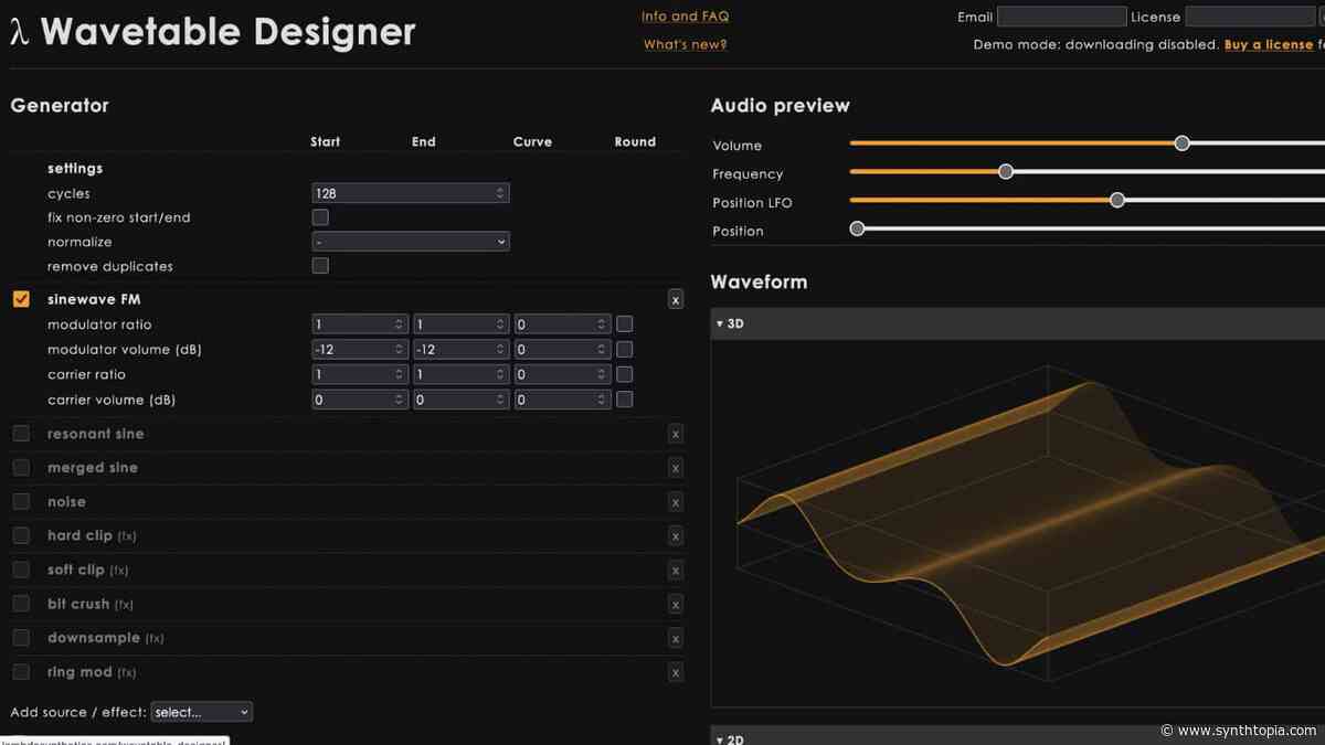 Lambda Synthetics Wavetable Designer Overview