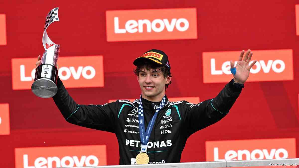 Antonelli wins Canadian GP as Russell retires