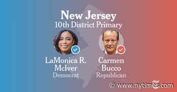 New Jersey 10th Congressional District Primary 2026: Live Election Results