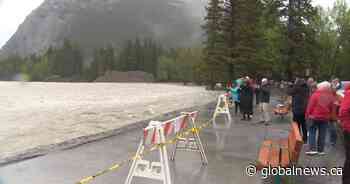 Banff monitoring Bow River for flooding amid heavy downpour, snowpack melt