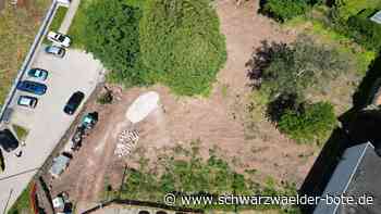 Es entsteht ein Kleinod: Bauarbeiten auf dem  alten Friedhof in Schömberg haben begonnen