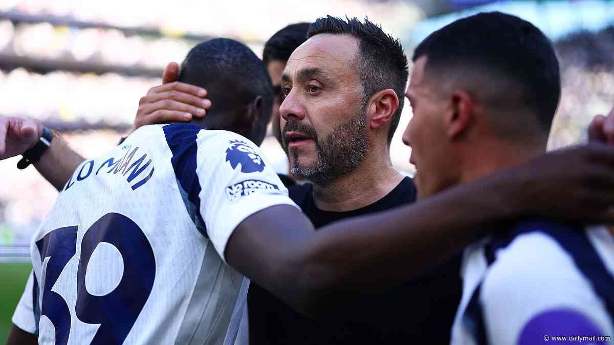 Tactics sessions at 9pm, living with his staff and YouTube pep talks: Inside Roberto De Zerbi's 54-day masterclass that saved Spurs from relegation - and what he wants now