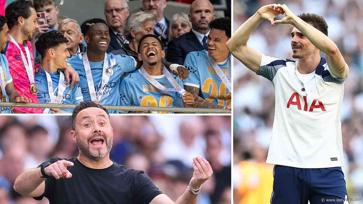 Tottenham transfer briefing: The two Man City stars they want to lead Roberto De Zerbi's rebuild, latest on moves for Yan Diomande and Karl Darlow, the bid to keep Joao Palhinha and who's leaving this summer