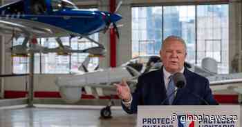 Doug Ford receives gag gift from Ontario Liberals after private jet fiasco