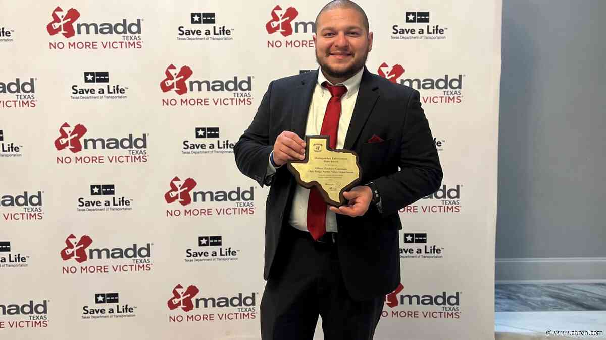 Texas cop honored for fighting drunk drivers charged with DWI