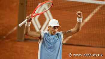 Arnaldi ousts Tiafoe, last U.S. man in draw, in 5:...