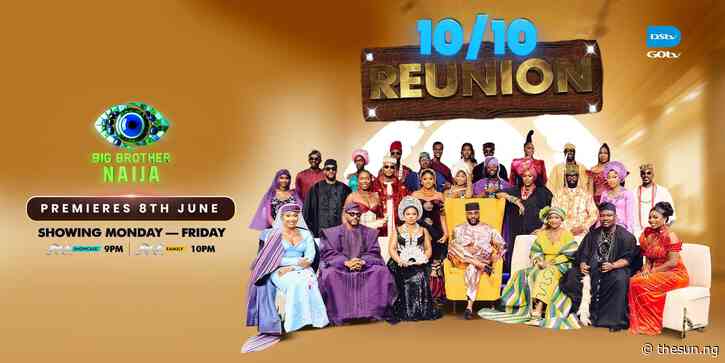 BBNaija season 10 reunion set to premiere June 8