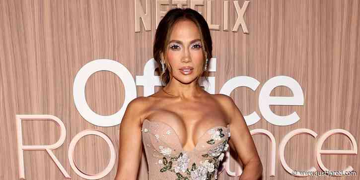 Jennifer Lopez Wears Figure Hugging Dress at ‘Office Romance’ NYC Premiere