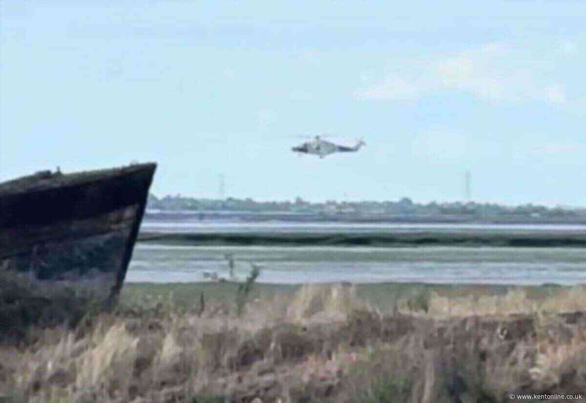 Five rescued by coastguard helicopter from river