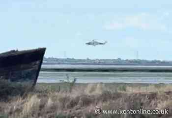 Five rescued by coastguard helicopter from river