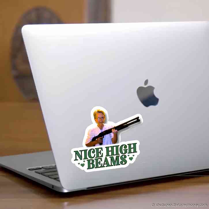Nice High Beams | Die Cut Sticker