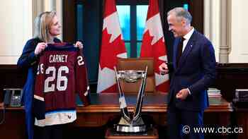 Carney tells Montreal Victoire players their PWHL championship is an 'inspiration'