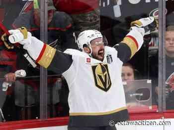 Tomas Hertl scores late as Vegas wins Game 1 of Stanley Cup Final