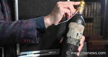 Legendary wine unveiled after decades hidden under castle floor