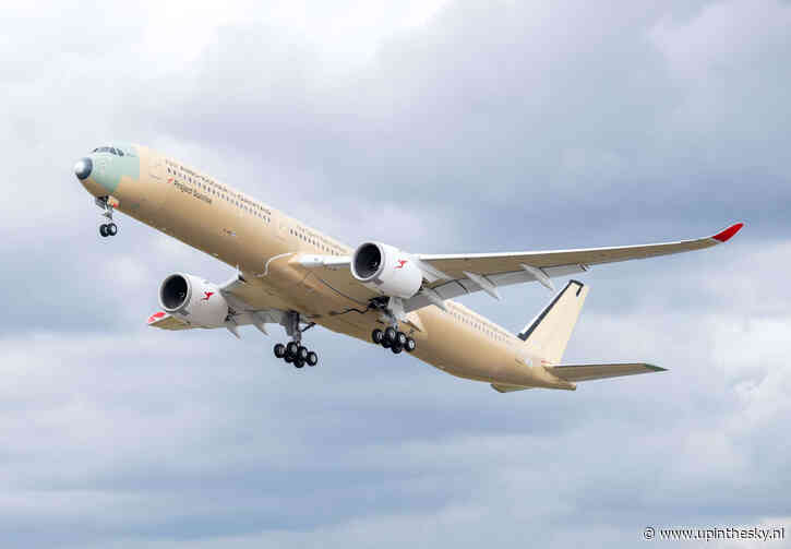 Airbus maakt testvlucht met bijzondere A350