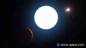 This star system creates a rare triple eclipse. Here's what that would look like