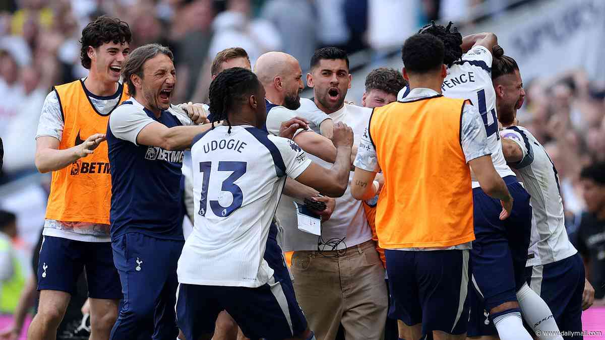 Tottenham star hits out at 'unacceptable' season despite avoiding relegation on the final day - labelling the team 'EMBARRASSING'