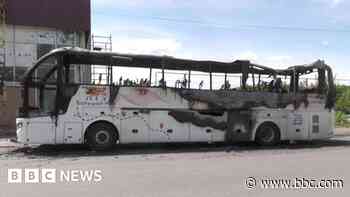 Seven killed after drone hits bus in Russia-controlled part of Ukraine