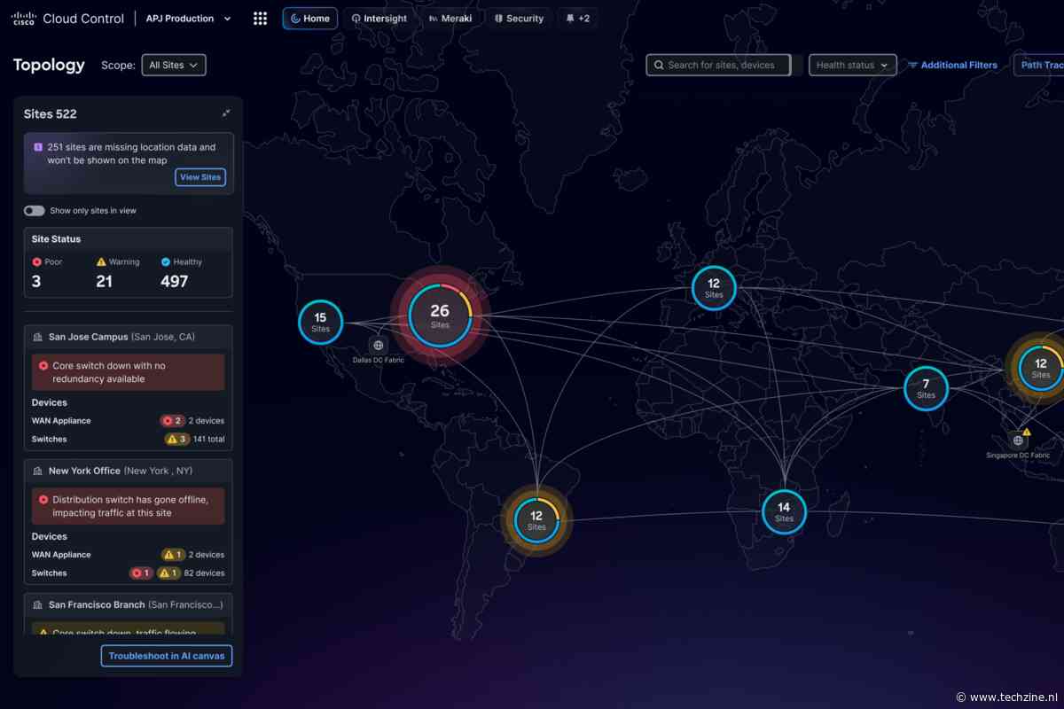 Cisco Cloud Control brengt networking en security samen in een enkel platform