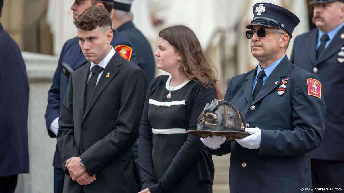 'It was hard keeping it together': Dispatcher who took Boston FF's mayday call remembers friend at funeral