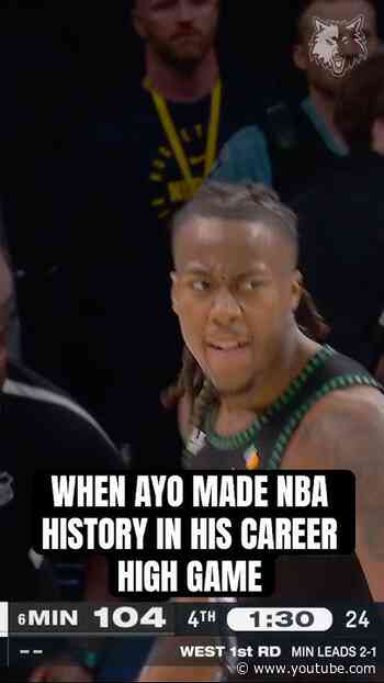 GAME 4 AYO. first player in NBA history to record 40+ PTS/75+ FG%/5+ 3PM/10+ FTM without a miss. 🔥