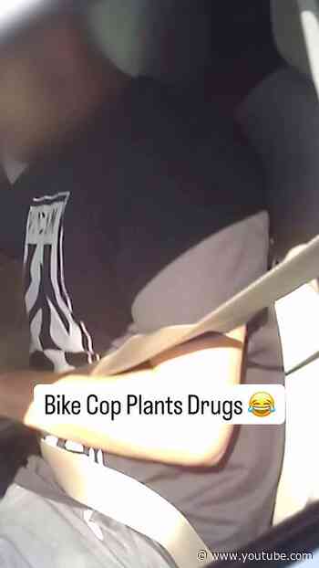 Full Video👆 He Actually Thought This Bike Cop Was Real! 😂 #prank #funny #cops