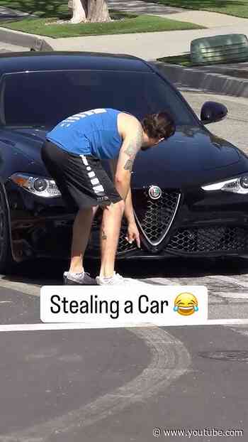 Full Video👆 The Ultimate Car Theft Prank 😂 #Pranks #Cars