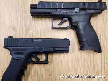 Two replica handguns seized after BB pellets strike people, St. Albert bus: RCMP