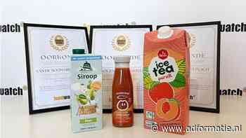 Gouden Windei voor 1 de Beste Ice Tea, Innocent Citrus Shield en Van de Boom Siroop Peer