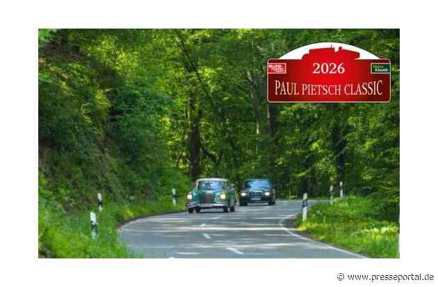 Paul Pietsch Classic Rallye: Oldtimer hautnah erleben - beim Start, im Ziel oder an der Strecke / Namensgeber gründete 1946 die Motor Presse Stuttgart