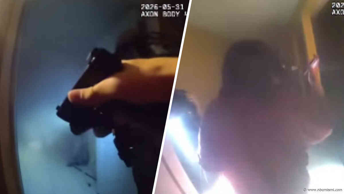 Video shows Florida officers rescue woman from burning house during arson call