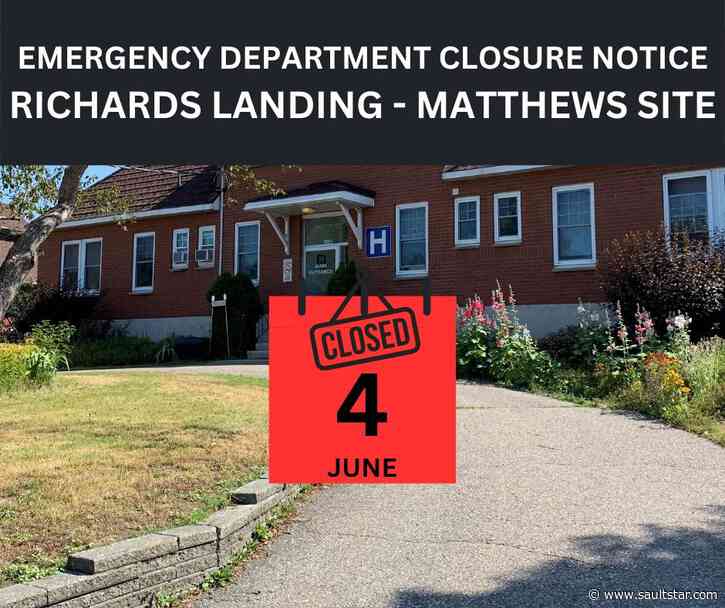 Richards Landing ER shutters for 24 hours