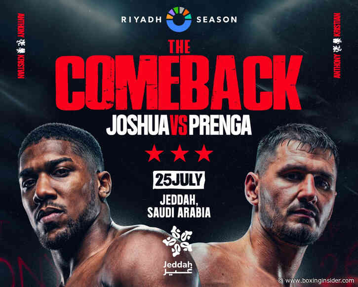 Anthony Joshua vs Kristian Prenga Venue Moves to Jeddah