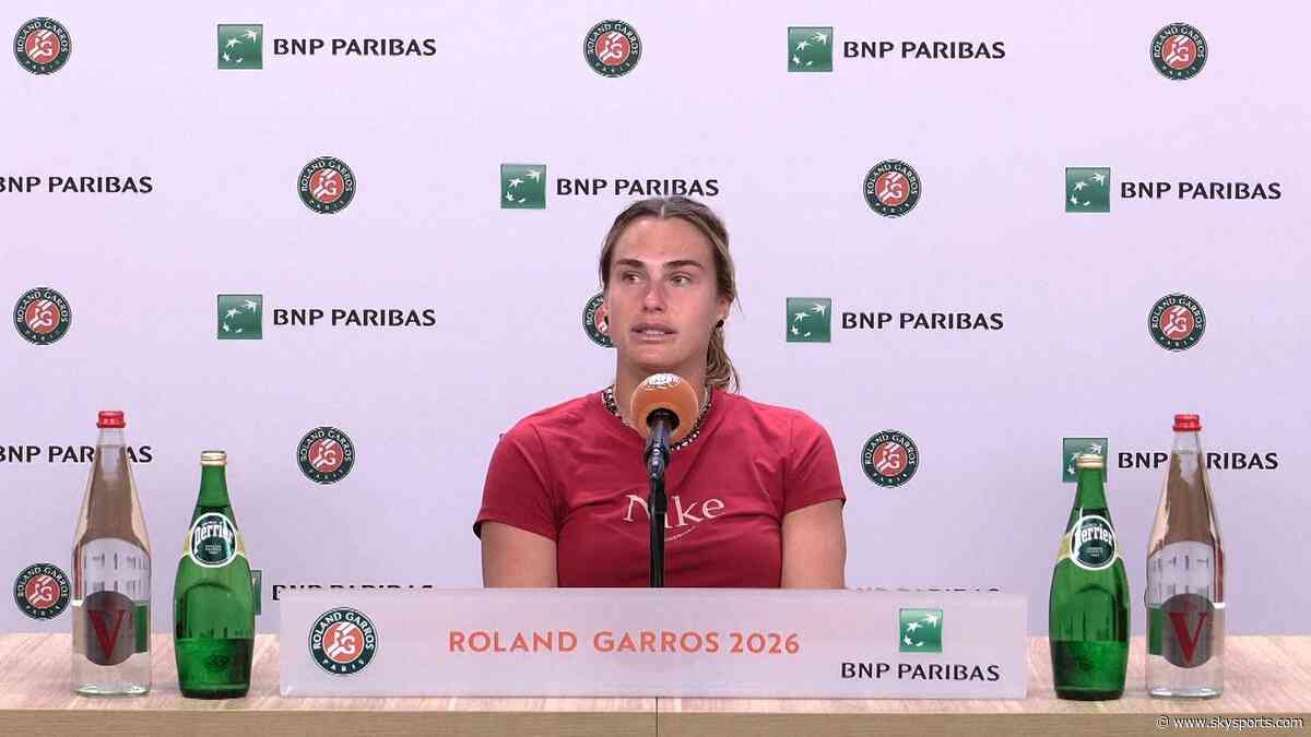 Sabalenka: I just want to quit tennis right now