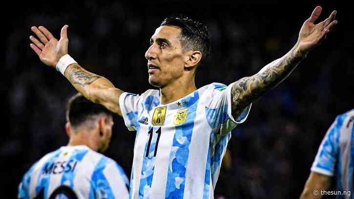 World Cup: Di Maria names three favourites to lift trophy