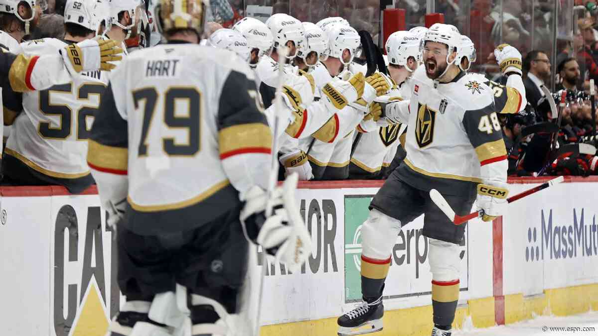 Stanley Cup odds: Golden Knights ride Game 1 win t...
