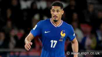 France's Deschamps eases Saliba back injury fears