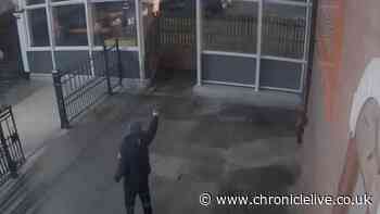 The moment teens open fire with guns at Tyneside Metro station in act of frightening stupidity