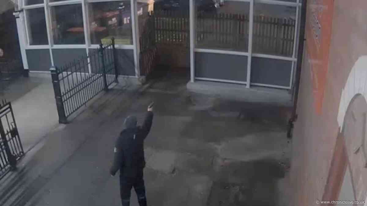The moment teens open fire with guns at Tyneside Metro station in act of frightening stupidity