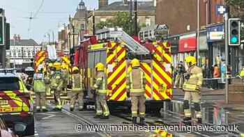 Dozens of firefighters called to Lancashire building blaze