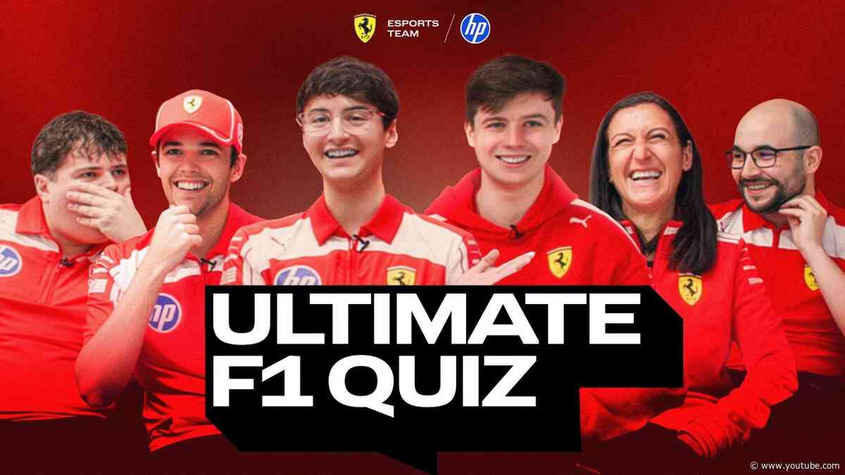 Ferrari HP Esports Team take on the Ultimate F1 Quiz!